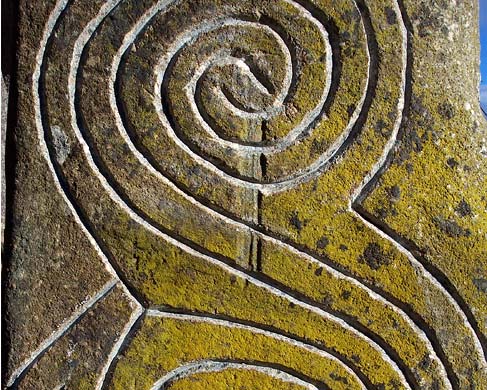 Celtic engraving on stone