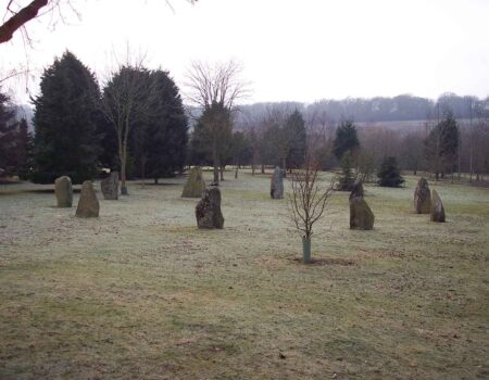 Large stone circle of Preseli Bluestone, Oxfordshire