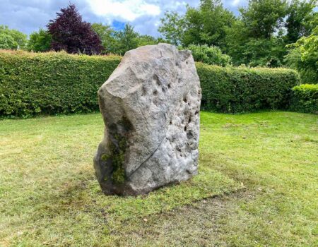 Large Wiltshire garden monolith with interesting pock marks