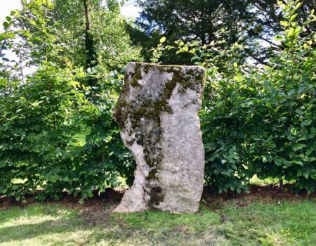 Cornish granite garden monolith with a naturally quirky shape
