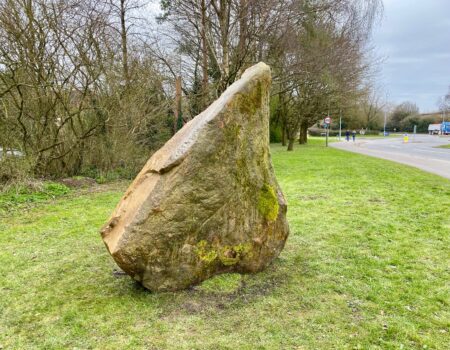 Rugged boulder for a WW2 memorial in Devon