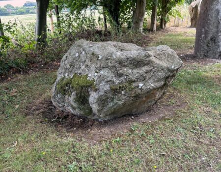 Recumbent Preseli Bluestone boulder stone